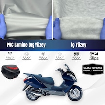 Aprilia Atlantic 250 Motosiklet Branda Çanta Topcase Uyumlu Motor Brandası