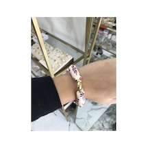 Gol Detaylı Lastikli Model Bileklik Çok Renkli