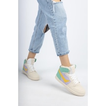 Kocamanlar 8070 Boğazlı Unisex Spor Ayakkabı Bej