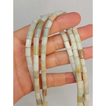 Bileklik Boy Amazonit Taşı Silindir Kesim 5.5x7.5mm Yarım Dizi 49318 18cm Uzunluğundadır Çok Renkli Bileklik Boy Amazonit Taşı Silindir Kesim 5.5x7.5mm Yarım Dizi 49318 18cm Uzunluğundadır Çok Renkli