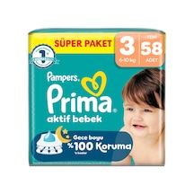 Prima Aktif Bebek Süper Paket 3 Beden 58'li - 5 Adet Tarı 3 - 5 Yaş