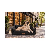 Kedi Ve Köpek Koltuğu Su Geçirmez Kumaş Tamamen Fermuarlı Çıkarılabilir İç Minder Boncuk Elyaf Kaydırmaz Taban Kedi Ve Köpek Yatağı Siyah - 940772975