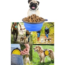 Evcil Hayvan Kedi Köpek Katlanabilir Mama Kabı Yemek Su Tası