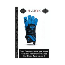 Özel Üretim Sezon Şık Siyah Hummel Hml Performance Gk Black-turquoıse 8 Çok Renkli