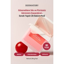 Gözeneklere Sıkı Görünüm Sunan Esnek Yapılı Cilt Bakım Pedi Dermatory Retinal Lifting Ampoule Pad