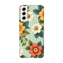 Samsung Galaxy S21 Fe Uyumlu Baskılı Şeffaf Telefon Kılıfı Koleksiyon: Pastel Flowers 4