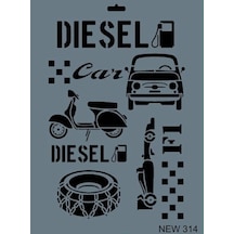 Mey İthalat Rich New Seri N-314 Stencil 35x25 Cm