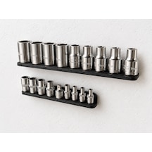 E5 E16 & E10 E24 Lokma Düzenleyici Duvar Askısı Torx Lokma Organizeri Atölye Ve Garaj Düzenleme Aparatı