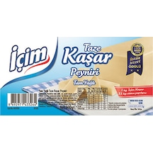 İçim Tam Yağlı Kaşar Peyniri 600 G - Tam Yağlı Ve Mükemmel Eriyen Geleneksel Lezzet