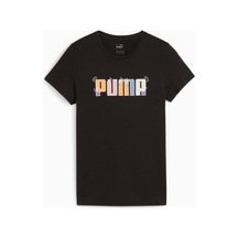 Puma Ess Graphic Tee Kadın Tişört-6849 Siyah