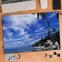 Deniz Kenarı Sahil Manzarası 240 Parça Puzzle Yapboz Tablo-225