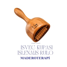 Maderoterapi İsveç Kupası Vakumlu İşlenmiş Rulo Ahşap Masaj Aleti