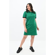Kadın Büyük Beden Lacoste Kumaş Elbise 5219-24 001