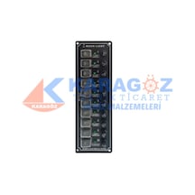 MOONLIGHT DİKEY 10'LU SWITCH PANEL SİGORTALI