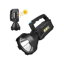 Cx-8809 Süper Güçlü Led Çok Fonksiyonlu Projektör 4 Modlu Cob Işı Siyah