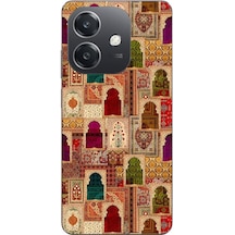 Oppo A3 Uyumlu Seccadeler Baskılı Silikon Kılıf Renkli