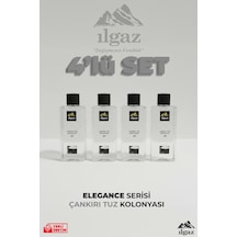 Ilgaz Çankırı Tuz Kolonyası 4'lü Set 80 Derece 400 Ml Elegance Series