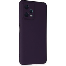 Durukar Redmi Note 12 5g Kılıf Nano İçi Kadife Silikon - Mor
