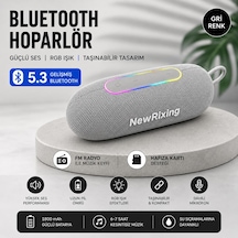 Rgb Ledli Ipx7 Su Geçirmez Özellikli Fm Radıo Tf Kart Destekli Taşınabilir Bluetooth Hoparlör