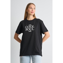 Alexandergardı Baskılı Kısa Kollu Unisex T-shirt Siyah