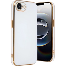 Apple  Uyumlu  iPhone 16e Kılıf Volet Silikon Beyaz