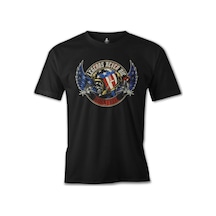 Motosiklet - Born Free Siyah Erkek Tshirt