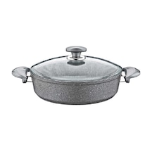 Oms Granit 34x9 Cm Karnıyarık Tencere 3310 Gri
