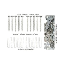 Vida+Dübel+Pul 50 Li Set.. 7 Lik Dübel+4X40 Vida..
