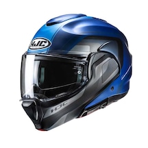 Hjc F100 Çene Açılır Kask Reff Mat Mavi