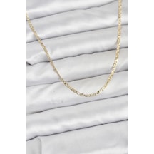Cm 14k Gold Renk Pirinç Lazer Model 60 Cm Kadın Kolye Karışık Renk