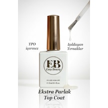 Ekstra Parlak Top Coat 15ml - Kalıcı Oje Ve Protez Tırnak Super Shine Top Kat - Tpo İçermez Extra Parlak