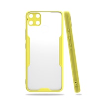 Realme C15 Kılıf Platin Silikon - Sarı -