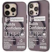 Newface Apple İphone 14 Pro Kılıf Apollo Magneticsafe Desenli Kapak - Apollo Mor - 6