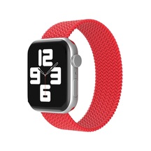 Hnrlıshp Newface Apple Uyumlu Watch 38mm Ayarlı Solo Silikon Kordon - Kırmızı