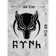 Kurt Börü Gökbörü Sticker - Göktürkçe Türk Sticker - Türkiye Türk Sticker - Oto Araba Motosiklet Kask Araç Cam Laptop Sticker 00288-1 60X44 Cm