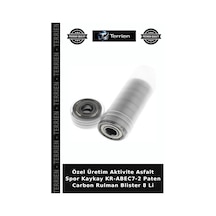 Delux Serisi Kaykay Kr-abec7-2 Paten Carbon Rulman Blister 8 Li Aksesuar Ekipman Set Çok Renkli