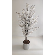 Rüzgar Yapay Çiçekçilik 150 Cm Metal Beyaz Bahardalı Beyaz