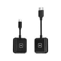 Usb-c Kablosuz Ekran Aktarıcı, 4k 30hz, 40 Metre Mesafe, İphone/ipad/macbook Uyumlu, Tx Ve Rx Kit