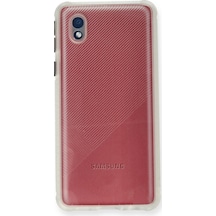 Galaxy Uyumlu A01 Core Kılıf Miami Şeffaf Silikon - Şeffaf