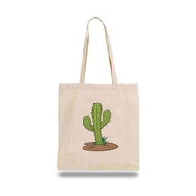 Bez Çanta Kaktüs Cactus Bej