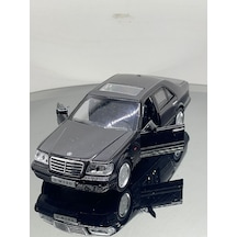 1.24 Ölçek Mercedes 500sel Metal Sesli Işıklı Oyuncak Araba - Siyah