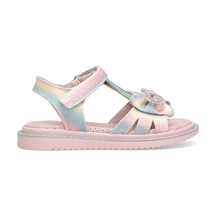 Elit J-p-600-25y Patik Kız Çocuk Düz Sandalet Gökkuşağı Gökkuşağı