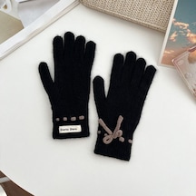 Fiyonklu Örme Eldiven Kalın Sıcak Eldivenler 03 03