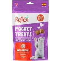 Pocket Treats Tüy Yumağı Kontrolü Yetişkin Kedi Ödül Maması 60 Gr