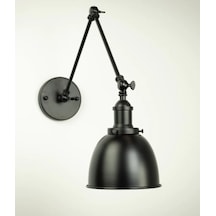 Riolight Vintage,retro,rustik Üç Mafsallı Hareketli Başlık 1xe27 Siyah