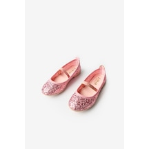 Le Mabelle Pembe Payetli Kız Çocuk Babet Pembe