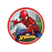 Spiderman Crime Fighter Karton Tabak 23cm 8li Çok Renkli