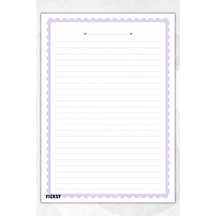 A4 Bloknot Çizgili Defter - 50 Yaprak - Memopad - Notepad - Not Defteri - Not Kağıdı - 4154 Çok Renkli
