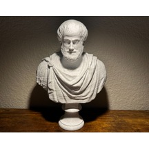 Aristoteles Büstü Minimal Ev Ofis Hediyelik Dekoratif Obje Figür 15 Cm