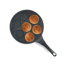 ThermoAd Granit Döküm Pankek Tavası Emojili Kalıp 28 CM